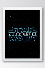 Star Wars Logo Çerçeveli Tablo - Uzay Savaşları Fim Posteri Tablo