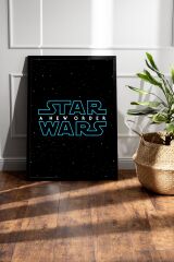 Star Wars Logo Çerçeveli Tablo - Uzay Savaşları Fim Posteri Tablo