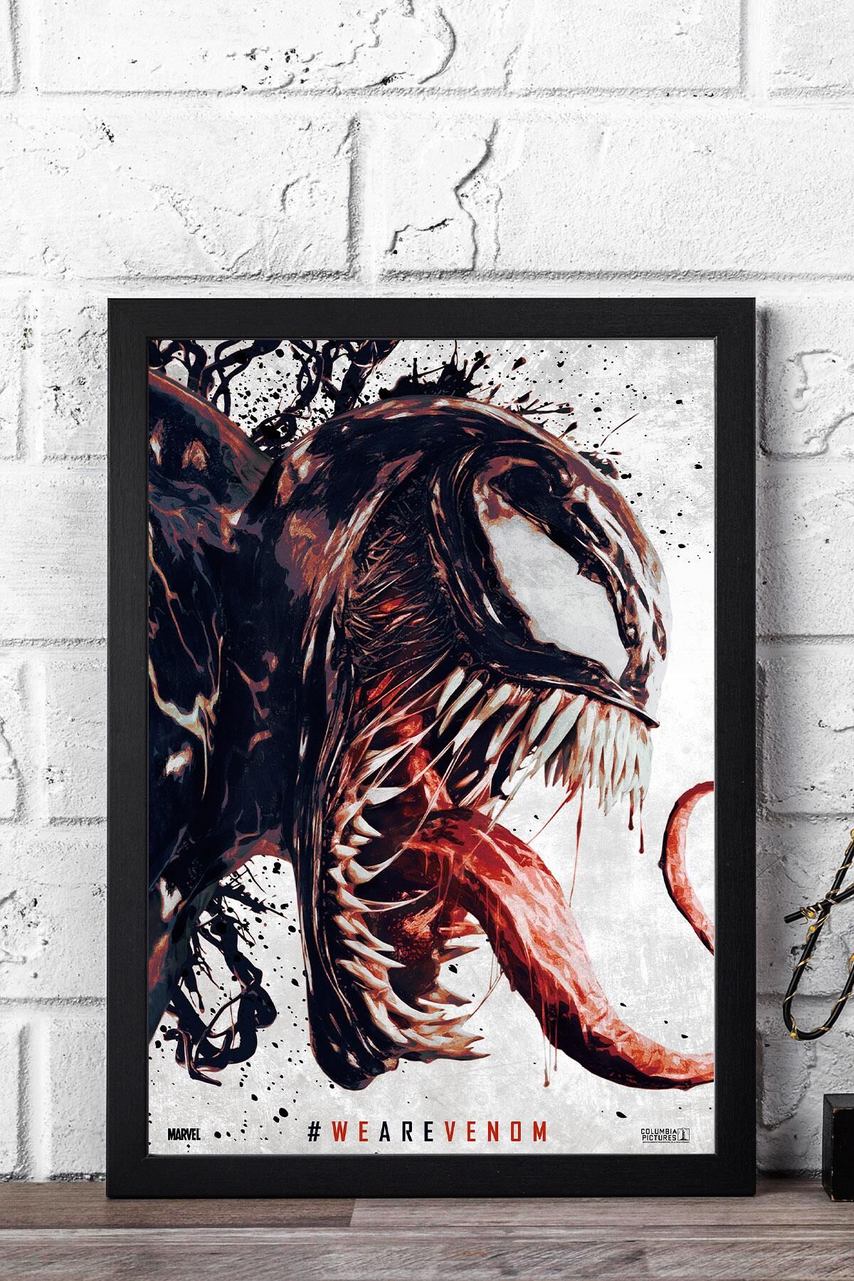 Venom Çerçeveli Tablo - We Are Venom Marvel Film Posteri Tablo