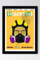 Breaking Bad Çerçeveli Tablo - Dizi Afişi Poster Tablo