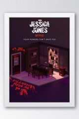 Jessica Jones Çerçeveli Tablo - Marvel Dizi Posteri Tablo
