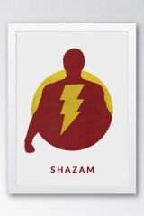 Shazam Çerçeveli Tablo - Shazam Fim Posteri Tablo