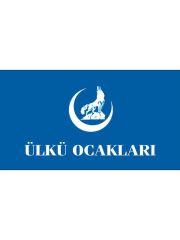Masa Üstü Ülkü Ocakları Bayrağı 15x23cm Masa Bayrağı