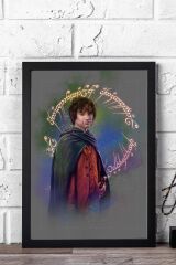 Yüzüklerin Efendisi Frodo Baggins Çerçeveli Tablo - Film Posteri Tablo