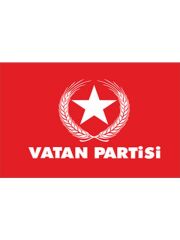 Masa Üstü Vatan Partisi Bayrağı 15x23cm Masa Bayrağı