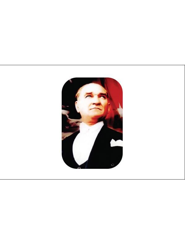 Masa Üstü Atatürk Bayrağı 15x23cm Masa Bayrağı