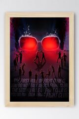 Fight Club Rules Çerçeveli Tablo - Dövüş Kulübü Kuralları Film Posteri Tablo