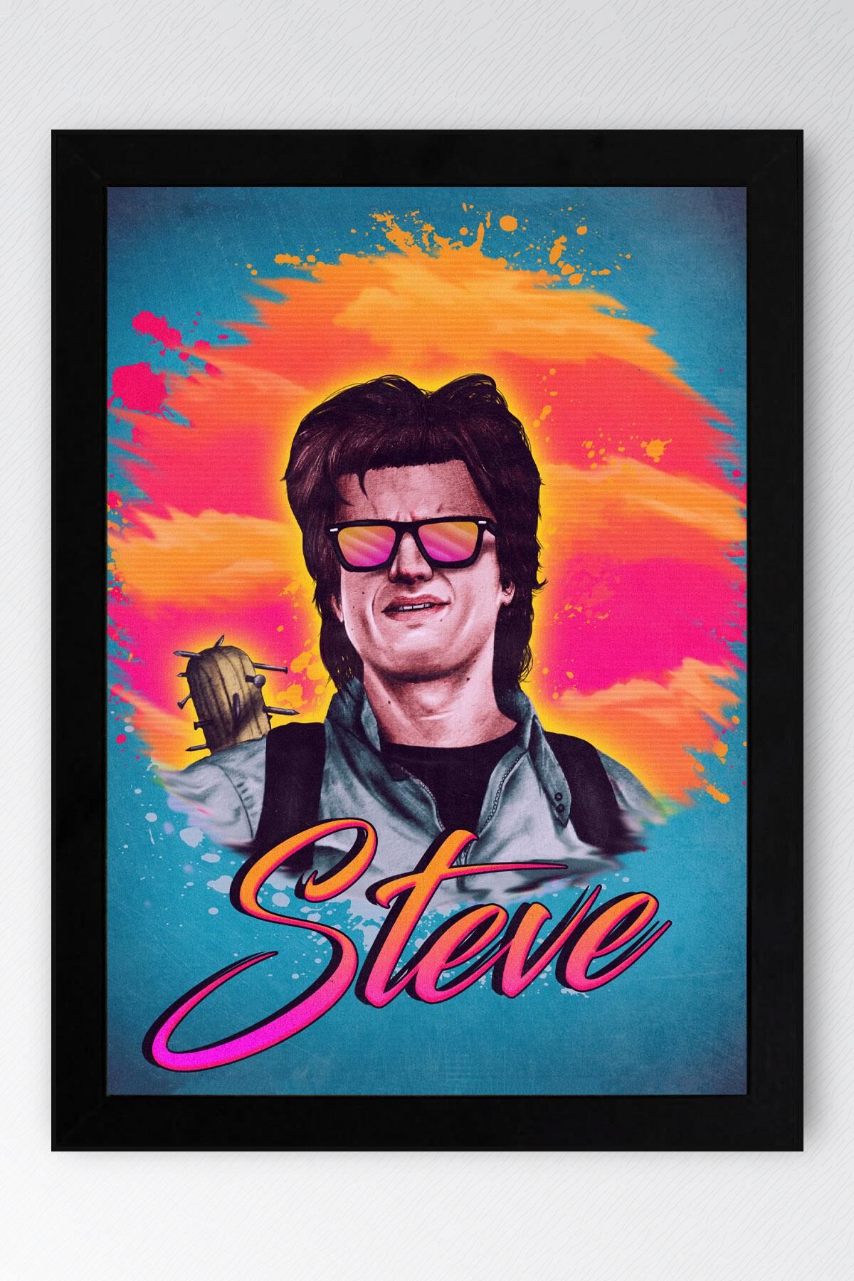 Stranger Things Steve Çerçeveli Tablo - Dizi Posteri Tablo