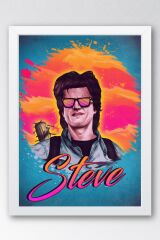 Stranger Things Steve Çerçeveli Tablo - Dizi Posteri Tablo