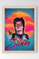 Stranger Things Steve Çerçeveli Tablo - Dizi Posteri Tablo