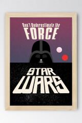 Star Wars Darth Vader Çerçeveli Tablo - Uzay Savaşları Fim Posteri Tablo