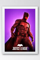 Adalet Birliği Batman Çerçeveli Tablo - Justice League Poster Tablo 9789105276577