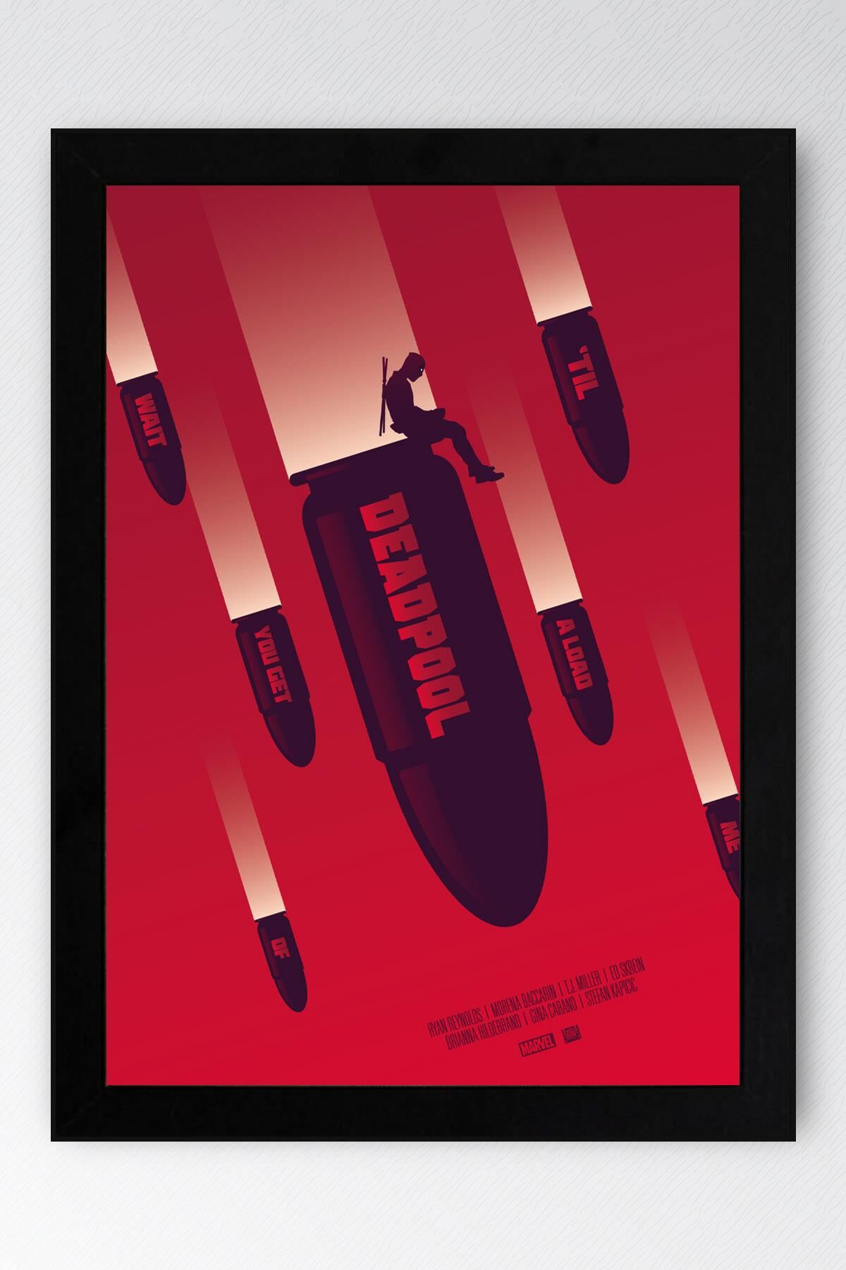 Deadpool Çerçeveli Tablo - Marvel Film Poster Tablo