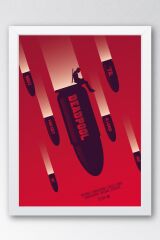 Deadpool Çerçeveli Tablo - Marvel Film Poster Tablo