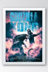 Godzilla vs Kong Çerçeveli Tablo - Film Posteri Tablo