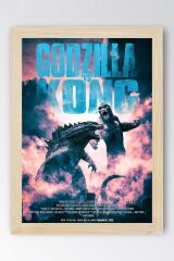 Godzilla vs Kong Çerçeveli Tablo - Film Posteri Tablo