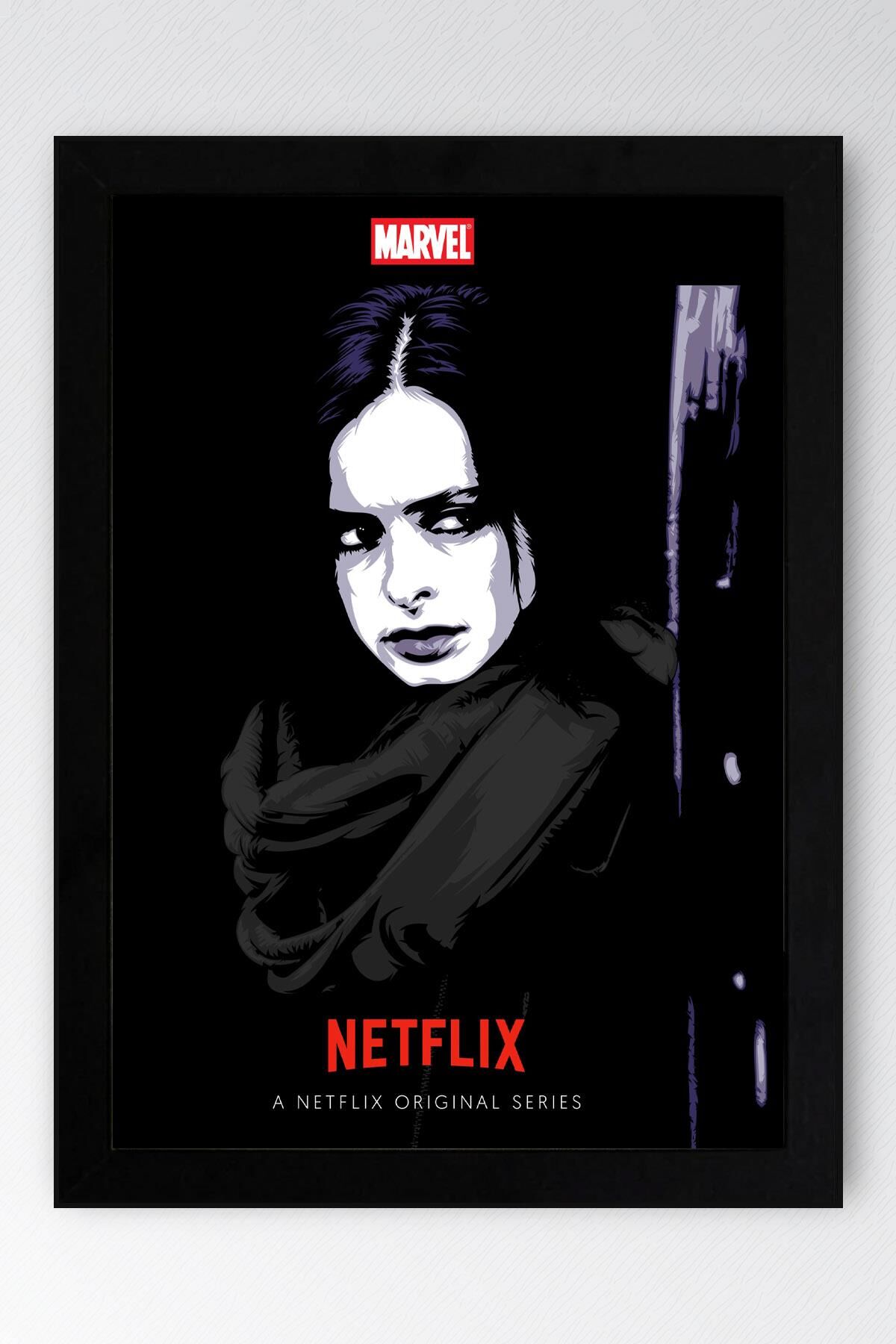 Jessica Jones Çerçeveli Tablo - Marvel Dizi Posteri Tablo