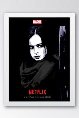 Jessica Jones Çerçeveli Tablo - Marvel Dizi Posteri Tablo