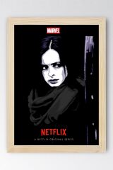 Jessica Jones Çerçeveli Tablo - Marvel Dizi Posteri Tablo