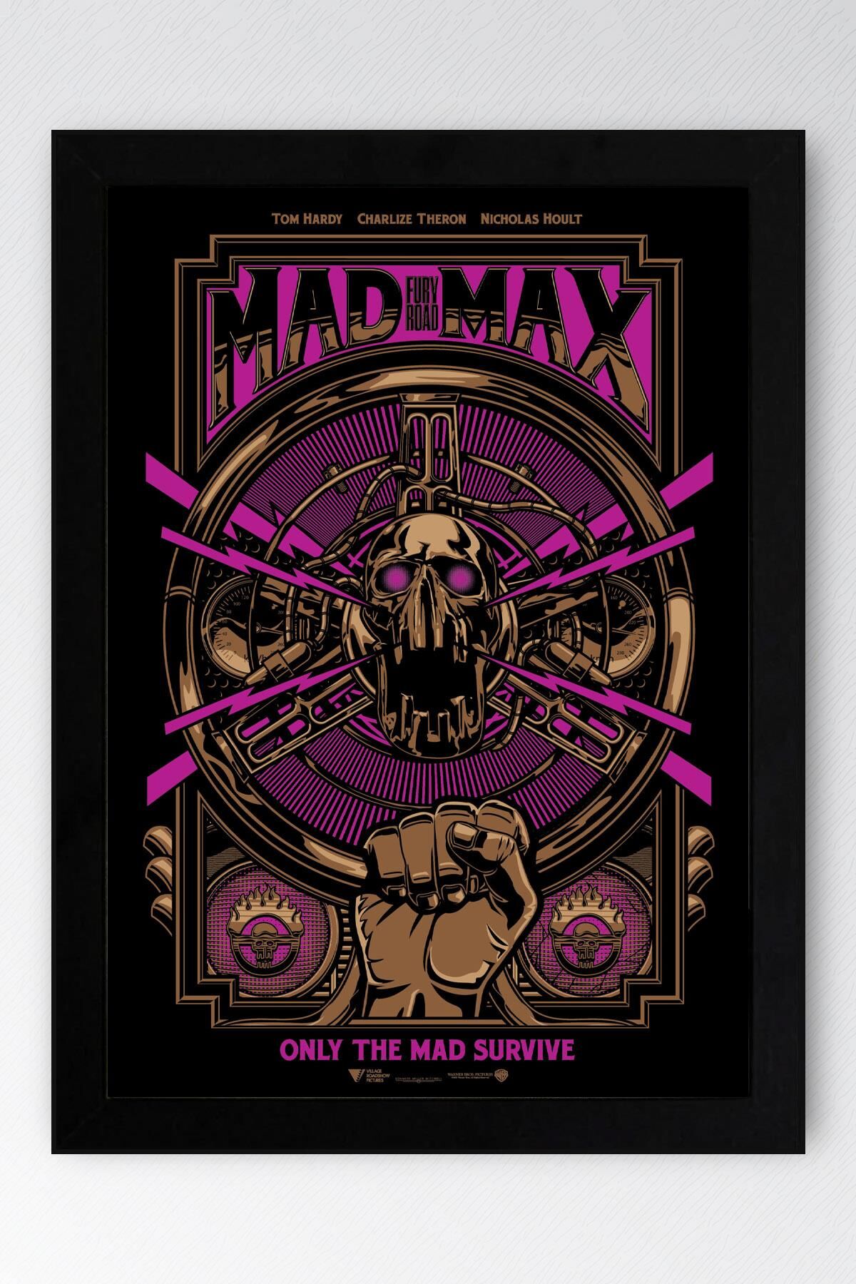 Mad Max Çerçeveli Tablo - Çılgın Max Film Posteri Tablo