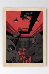 The Batman Çerçeveli Tablo - Çizgi Roman Tasarımlı Poster Tablo