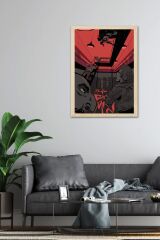 The Batman Çerçeveli Tablo - Çizgi Roman Tasarımlı Poster Tablo
