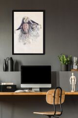 Karayip Korsanları Çerçeveli Tablo - Kaptan Hector Barbossa Film Posteri Tablo