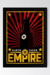 Star Wars Darth Vader Empire Çerçeveli Tablo - Uzay Savaşları Fim Posteri Tablo