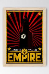 Star Wars Darth Vader Empire Çerçeveli Tablo - Uzay Savaşları Fim Posteri Tablo