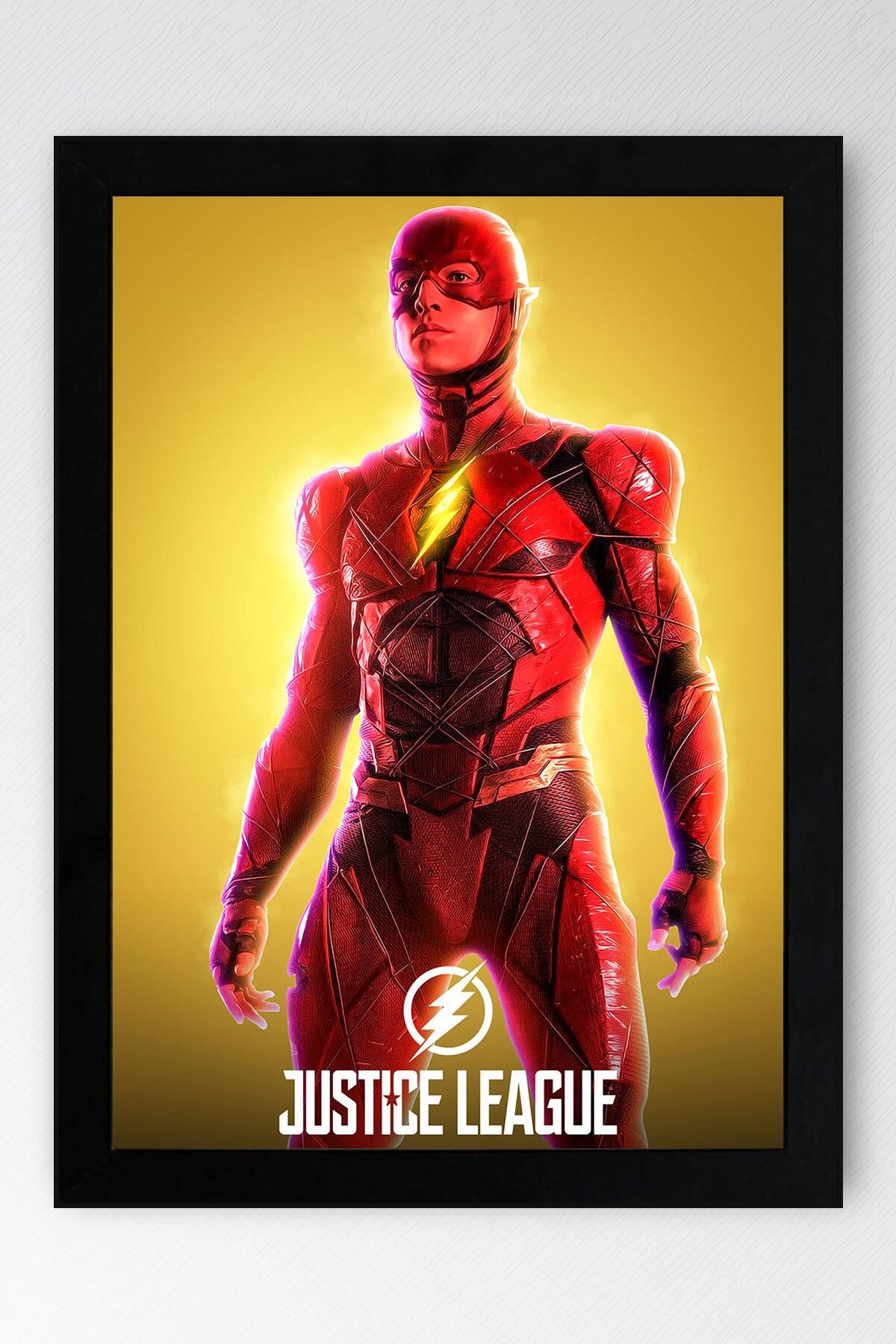 Adalet Birliği The Flash Çerçeveli Tablo - Justice League Poster Tablo