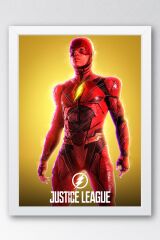 Adalet Birliği The Flash Çerçeveli Tablo - Justice League Poster Tablo