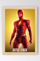 Adalet Birliği The Flash Çerçeveli Tablo - Justice League Poster Tablo