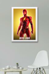 Adalet Birliği The Flash Çerçeveli Tablo - Justice League Poster Tablo