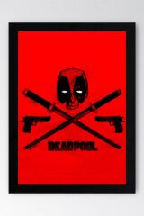 Deadpool Logo Çerçeveli Tablo - Marvel Film Poster Tablo