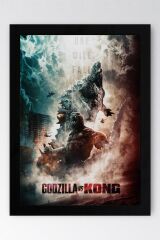 Godzilla vs Kong Çerçeveli Tablo - Film Posteri Tablo