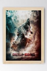 Godzilla vs Kong Çerçeveli Tablo - Film Posteri Tablo