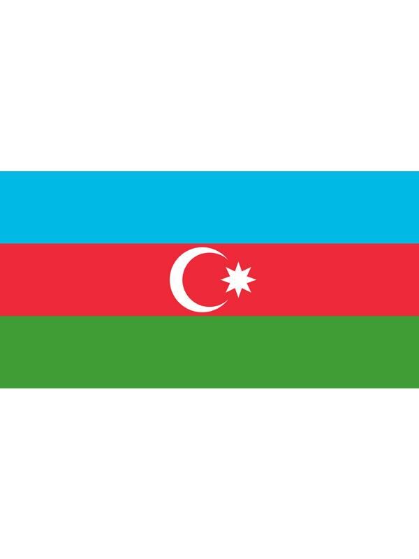 Masa Üstü Azerbaycan Bayrağı 15x23cm Masa Bayrağı