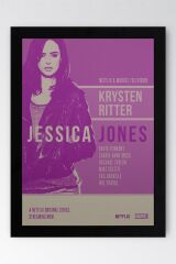 Jessica Jones Çerçeveli Tablo - Marvel Dizi Posteri Tablo