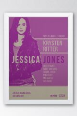 Jessica Jones Çerçeveli Tablo - Marvel Dizi Posteri Tablo