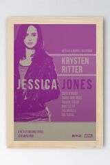 Jessica Jones Çerçeveli Tablo - Marvel Dizi Posteri Tablo