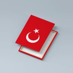 Türkiye Cumhuriyeti Bayrağı Kanvas Tablo 40x55cm Türk Bayrağı Dekoratif Tablo
