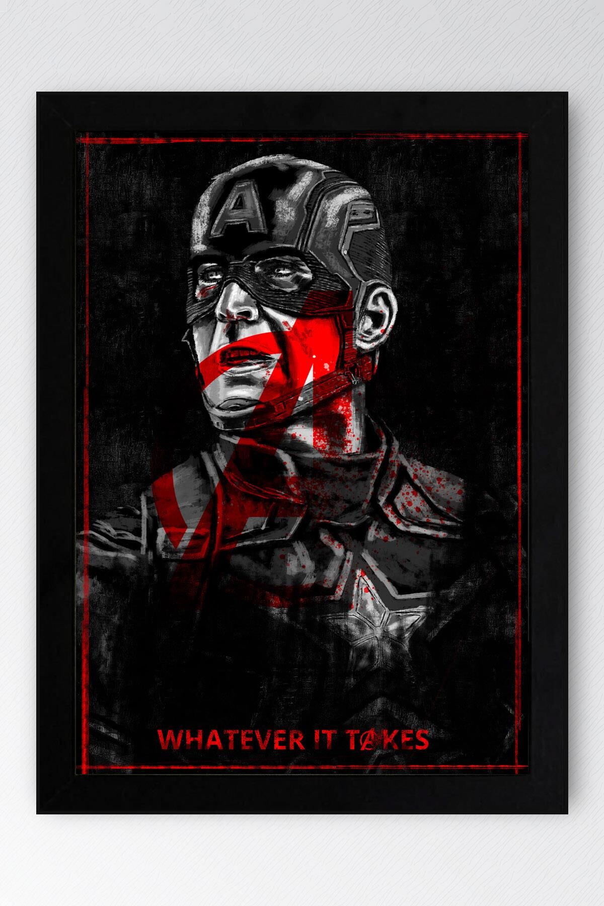 Captain America Çerçeveli Tablo - Avengers Marvel Poster Tablo