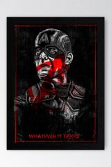 Captain America Çerçeveli Tablo - Avengers Marvel Poster Tablo