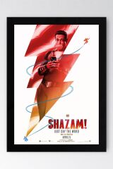 Shazam Çerçeveli Tablo - Shazam Fim Posteri Tablo
