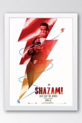 Shazam Çerçeveli Tablo - Shazam Fim Posteri Tablo