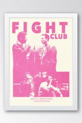 Fight Club Çerçeveli Tablo - Dövüş Kulübü Film Posteri Tablo