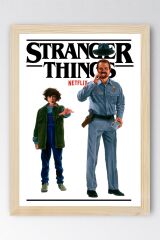 Stranger Things Jim Hopper Çerçeveli Tablo - Dizi Posteri Tablo