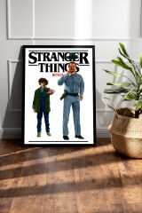 Stranger Things Jim Hopper Çerçeveli Tablo - Dizi Posteri Tablo