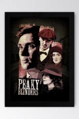 Peaky Blinders Çerçeveli Tablo - Dizi Posteri Tablo