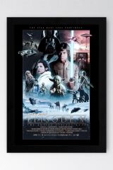Star Wars 5 Çerçeveli Tablo - Uzay Savaşları Nostalji Eski Fim Posteri Tablo